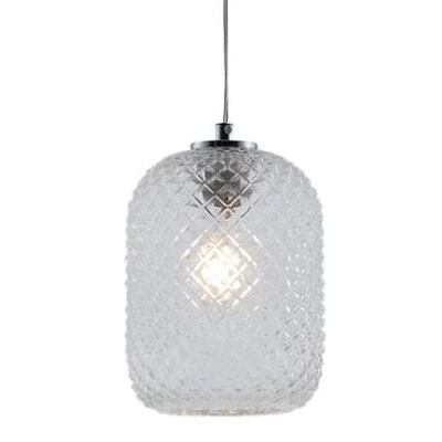Lampadario trasparente piccolo moderno vetro 15x20cm 42631 LUCI MODERNE