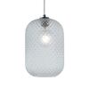 Lampadario moderno sospensione trasparente vetro 20x35cm 42636 LUCI MODERNE