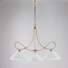 Ulteriore dettaglio di Lampadario ampio 3 luci avorio decap&egrave; vetri a cappello  43166