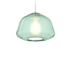 Lampadario in vetro verde design doppio vetro moderno 1176CR/S1-ALPHA-VE TOP LIGHT