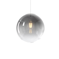 Lampadario moderno fum&egrave; a sfera da 25 cm  42515