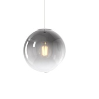 Lampadario in vetro a piccola sfera fum&egrave; 20cm  42512