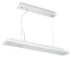 Lampadario moderno 5 luci led in fila lungo 80cm per tavolo ufficio studio CONCORDE SP5 IDEAL LUX