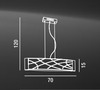 Misure del lampadario PERENZ 6242