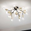 Lampadario a soffitto grande nero 20 luci a vista sparse SPARK PL20 IDEAL LUX
