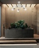 Immagine aggiuntiva di Plafoniera lampadario bianco moderno 5 luci a vista braccetti nodo bianco det