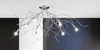 Plafoniera moderna ramificata 6 luci in metallo cromato  41744