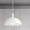Lampadario a sospensione cupola bianco 40 cm moderno  45488