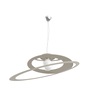 Immagine aggiuntiva di Lampadario a sospensione sabbia 70cm grande living cucina cerchi concentrici