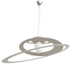 Ulteriore dettaglio di Lampadario a sospensione sabbia 70cm grande living cucina cerchi concentrici 