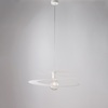 Immagine aggiuntiva di Sospensione moderna bianco opaco spirale morbida 50cm  42382