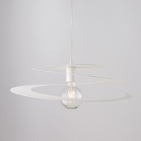 Sospensione moderna bianco opaco spirale morbida 50cm  42382