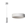 Immagine aggiuntiva di Lampadario a sospensione cilindro 30cm bianco tamburo moderno  45489