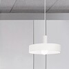 Lampadario a sospensione cilindro 30cm bianco tamburo moderno  45489