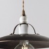 Ulteriore dettaglio di Lampadario a piatto in metallo bronzato effetto antichizzato oro in ferro  43