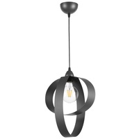 Lampadario da soffito a sospensione piccolo grigio scuro antracite ellisse  41432