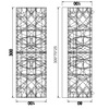 Immagine aggiuntiva di Applique rattan tubolare intreccio tondo 2xE14  41814