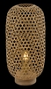 Terza foto lampada tavolo bamb&ugrave; cilindro 46cm