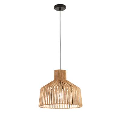 Lampadario in carta naturale 35cm mezzo esagono 41883 LUCI MODERNE
