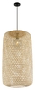 Lampadario moderno bambu naturale 73cm terza foto