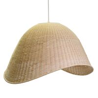 Lampadario rattan grande elmetto 62,5x53,5 37531 COLORI E LUCI