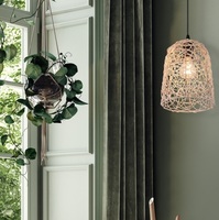 Lampadario a sospensione piccolo in rattan intreccio tondo 41815 LOVIS LUCI MODERNE