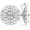 Immagine aggiuntiva di Intreccio tondo di rattan su plafoniera 40cm 2xE27  41818