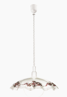 Lampadario saliscendi bianco 42cm decoro marrone 3041 EGLO