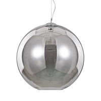 Lampadario a sospensione grande sfera 50cm fum&egrave; globo XL per salone e open space NEMO SP1 D50 FUME I