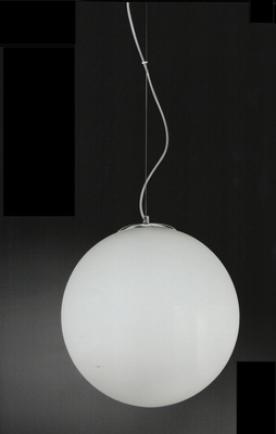 Lampadario a sfera bianco latte 40cm 2 lampadine 6346 PERENZ