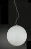 Lampadario a sfera bianco latte 40cm 2 lampadine 6346 PERENZ