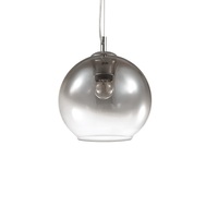 20cm Cromo Sfumato - Lampadario Moderno Cromo Sfumato Sfera 20cm Design effetto Mirror NEMO SP1 D20 