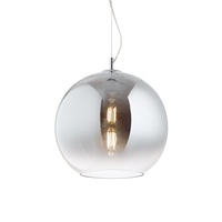 40cm Cromo Sfumato - Lampadario Moderno Cromo Sfumato Sfera 40cm Design effetto Mirror NEMO SP1 D40 