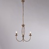 Immagine aggiuntiva di Lampadario 3 luci bronzato semplice- eleganza classica con finitura antichizz