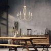 Particolare di Lampadario chandelier luci avorio decap&egrave; armonioso e luminoso  43886