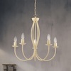 Ulteriore dettaglio di Lampadario chandelier luci avorio decap&egrave; armonioso e luminoso  43886