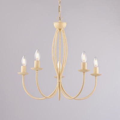 Lampadario chandelier luci avorio decap&egrave; armonioso e luminoso BOTTE LUCI E COLORI