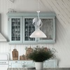 Immagine aggiuntiva di Lampadario a sospensione 30 cm foglie bianche shabby  42454