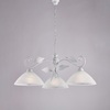 Immagine aggiuntiva di Lampadario a bilancere 3 luci foglie bianco argento  42458