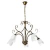 Immagine aggiuntiva di Lampadario 5 luci bronzo sfumato e diffusori a tulipano  43644