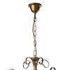 Ulteriore dettaglio di Lampadario 5 luci bronzo sfumato e diffusori a tulipano  43644