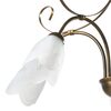 Lampadario 5 luci bronzo sfumato e diffusori a tulipano 43644 ODINO LUCI CLASSICHE - foto 4