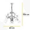 Lampadario 5 luci bronzo sfumato e diffusori a tulipano 43644 ODINO LUCI CLASSICHE - foto 5