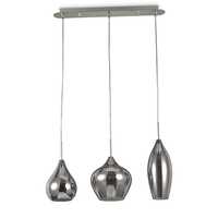 Lampadario moderno a grappolo con 3 vetri fum&egrave; SOFT SP3 FUME IDEAL LUX