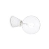 Immagine aggiuntiva di Punto luce in ceramica bianca lampadina a vista inclinata verso il basso WINE