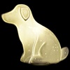 Lampada in gesso a forma di cane con lampadina led inclusa 39879 COLORI E LUCI