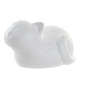 Lampada gatto in gesso da tavolo spenta