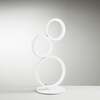 Lampada arredo bianca alta 42,7cm 3 anelli uniti design moderno 43466 LUCI LED
