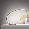 Lampada da tavolo curva LED arco in titanio contemporaneo linea curva dimmerabile luce diffusa moder