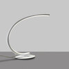 Particolare di Lampada da tavolo design minimal linea curva dimmerabile LED arco bianco  44708
